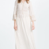 Embroidered Flowing Robe, zara.com